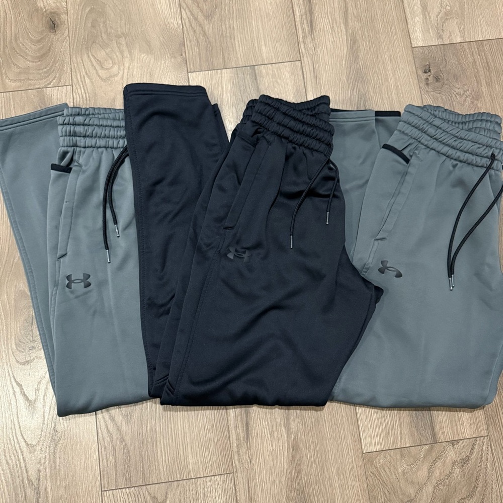 Under Armour Men's Black and Gray Pants